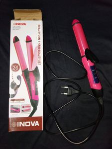 NEW INOVA HAIR CURLER &amp; STRAIGHTENER 2 IN 1