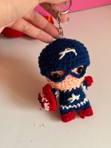 Crochet Marvel Keychain!!