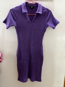 Purple Bodycon Dress