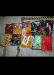 10 Sarees In Combo