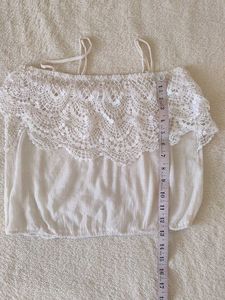 White Crochet Top Poetry