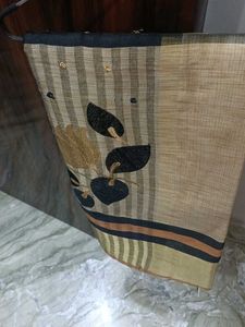 Elegant Black &amp; Gold Saree