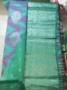 Elegant Blue Silk Saree