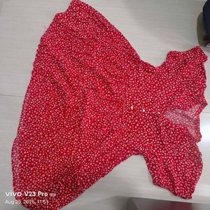 Red Floral Dress