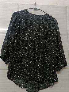new black Polka Dot top.