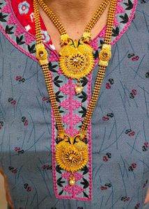 2 Layered Peacock Design Pendent Set
