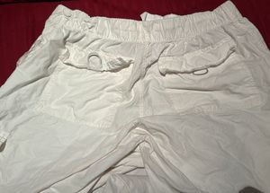 white pinterest parachute pants