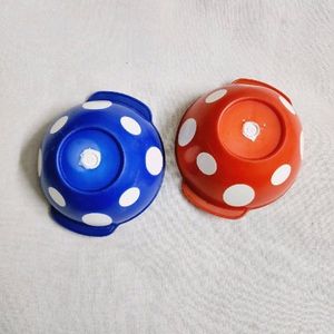 Polka Dots Bowls With Spoons