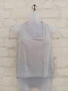 Sky Blue Net Tank Top