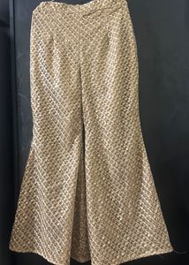 Gold Colour Palazzo Pant