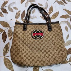 Price Drop Alert! Gucci Canvas Tote Bag