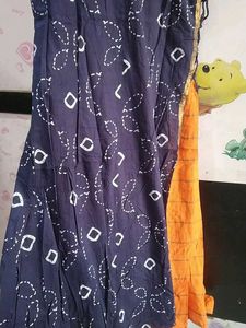 Stylish Blue &amp; Orange Kurta