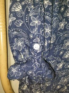 Vintage Navy Blue Shirt
