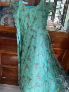 Floral Green Dress