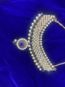 Elegant Blue Stone Jewelry Set