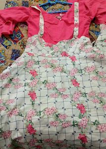 Kids Gown With Bell Sleeves
