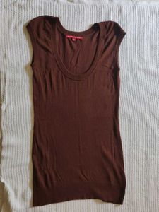 Brown Sleeveless Top