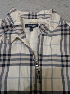 Vtg Burberry London checked zip Jacket