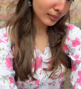 Floral Print Short Kurti