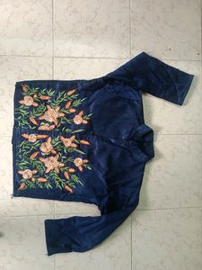 Long Gown With Full Sleeve Coat