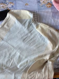 Cream Sleeveless Sweatshirt Vest