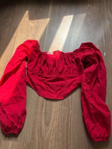 RED CORSET TOP