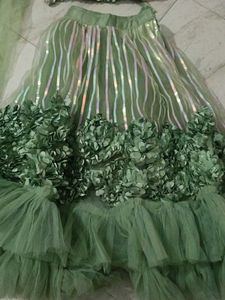 Green Lehenga Choli Set