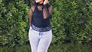 Mesh Long Sleeve Top