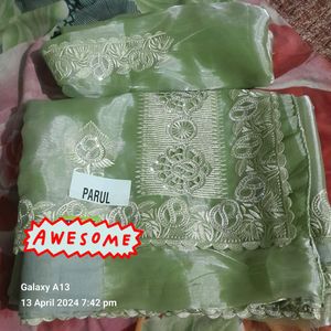 Originnal Jimmy Choo Fabric Fancy Saare
