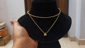 Gold Layered Necklace Set