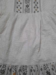 White Embroidered Kurta New
