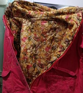 Pink Quilted Winter Coat