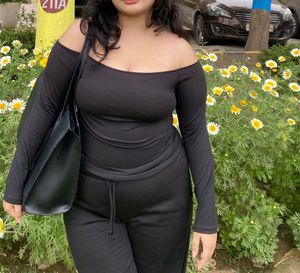 H&amp;m Off The Shoulder Jersey Top