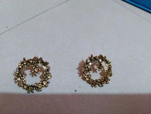 Fancy Golden Earrings