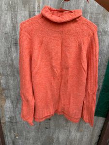 Coral vintage Turtleneck Sweater