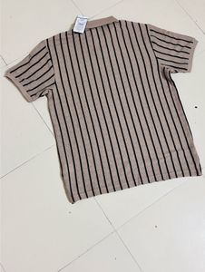 Men Striped Slim Fit Polo T-Shirt