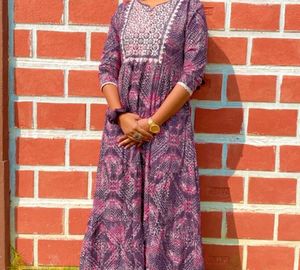 Purple Anarkali