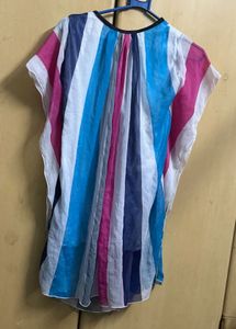 Striped Semi-Sheer Top