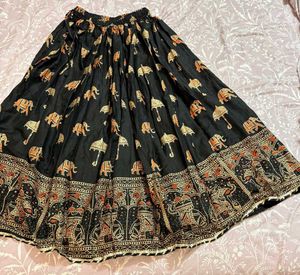 Elephant Print Skirt