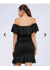 Chic Off-Shoulder Black Dress