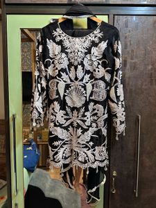 Designer Pearl Embroidered Ari Work Kurta Set