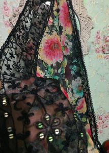 Flower Printed Back Design Suit