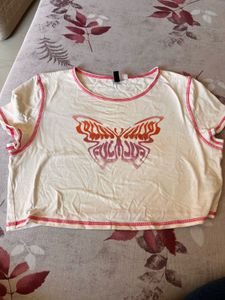 Butterfly Graphic Crop Top