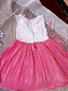 Pink &amp; White Dress