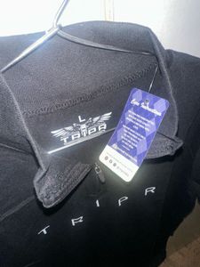 TRIPR Black T-Shirt - Size L