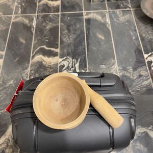 Wooden Mortar and Pestle Set