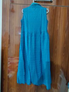 Sky Blue Kurti Sleeveless