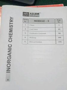 Allen Chemistry Modules
