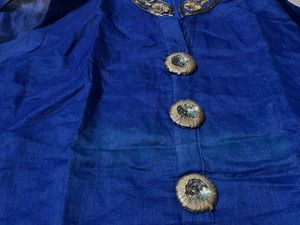Blue Golden Kurti