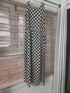 Black N White Maxi Dress